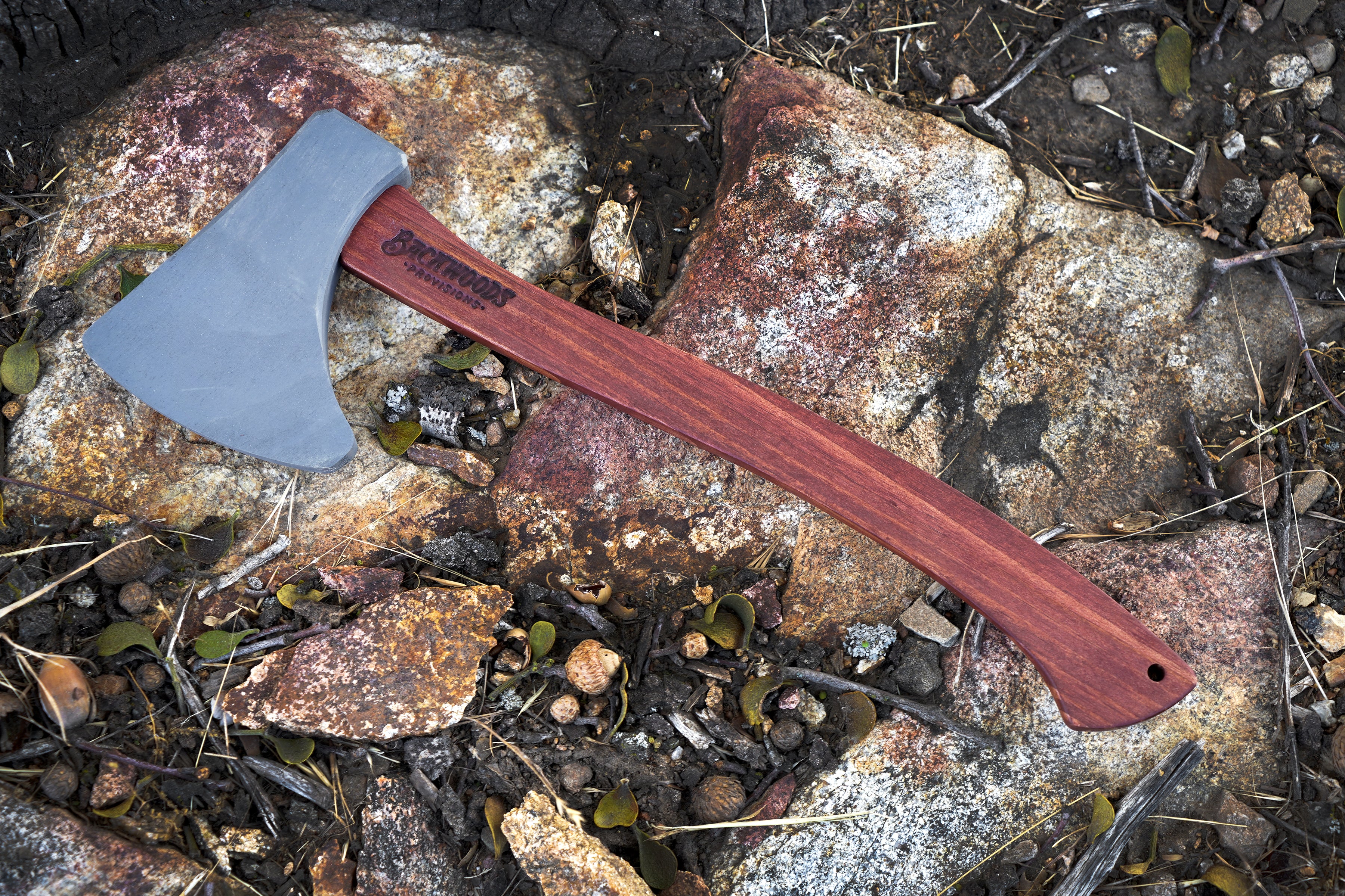 15" Stained and Painted Wooden Hatchet
