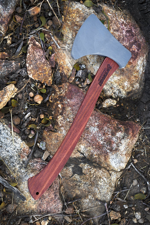 15" Stained and Painted Wooden Hatchet