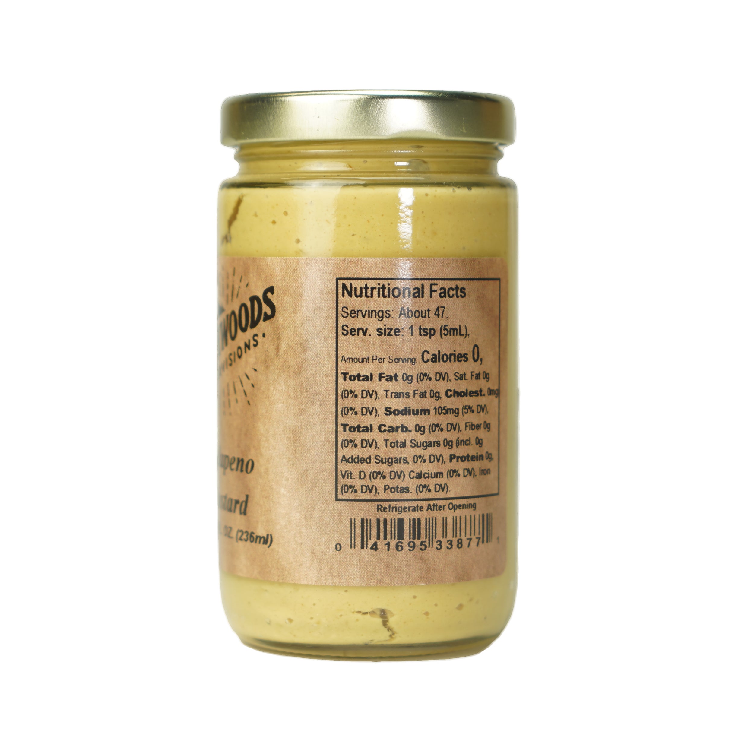 Backwoods Provisions Jalapeño Mustard 8 oz