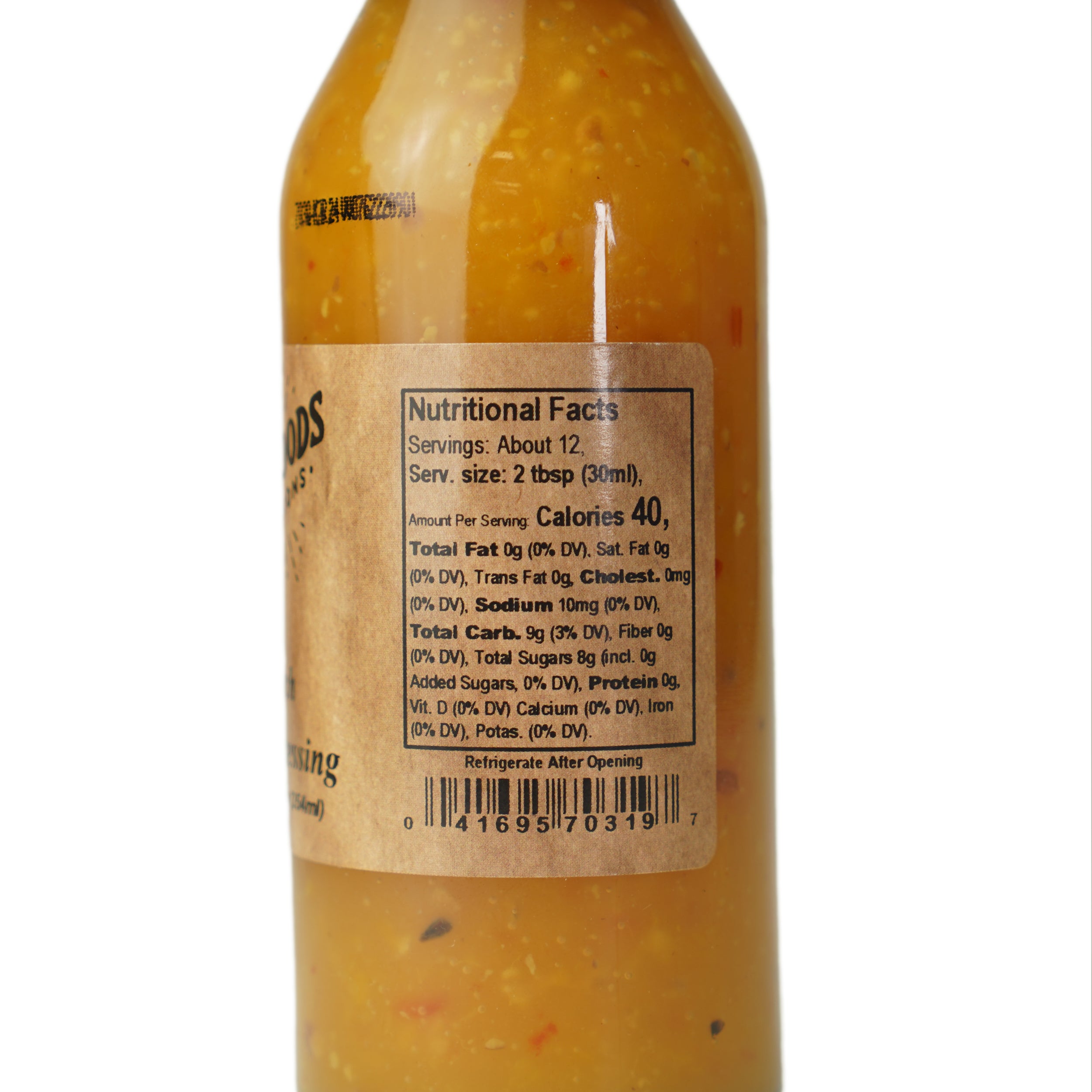 Backwoods Provisions Peach Pecan Dressing 12 oz