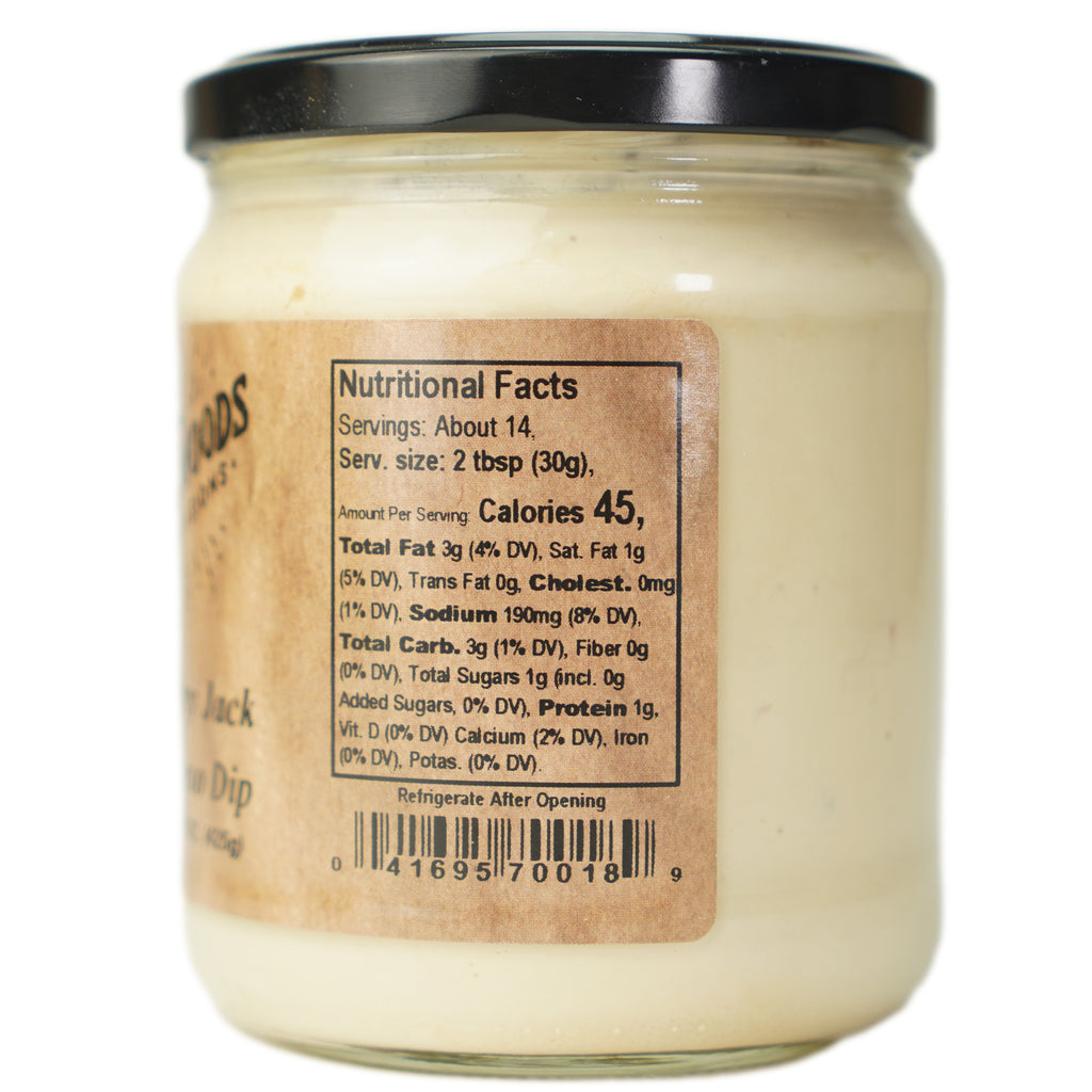 Backwoods Provisions Monterey Jack con Queso Dip 15 oz