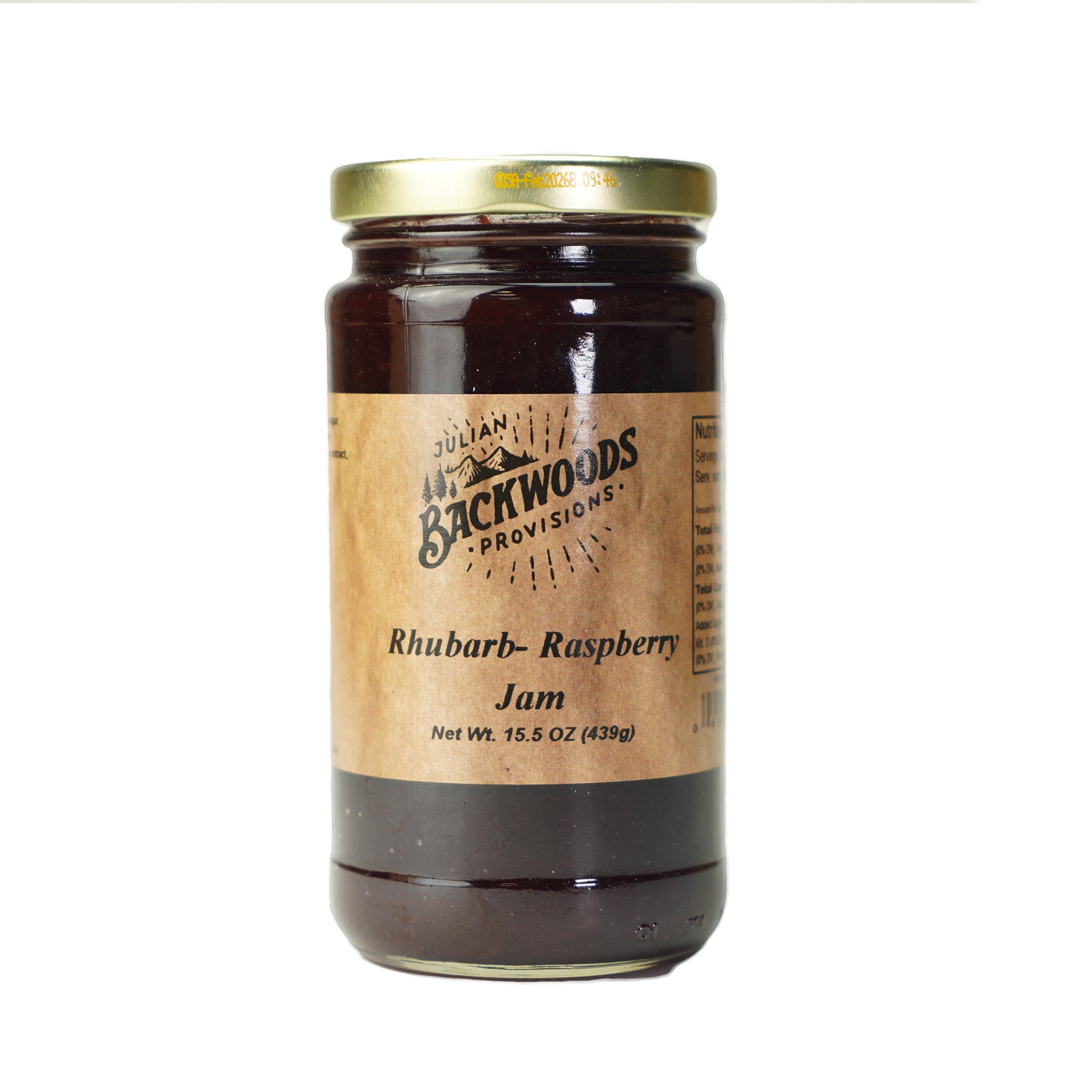 Backwoods Blue Raspberry Backwoods Provisions Rhubarb Raspberry Jam 15.5 oz
