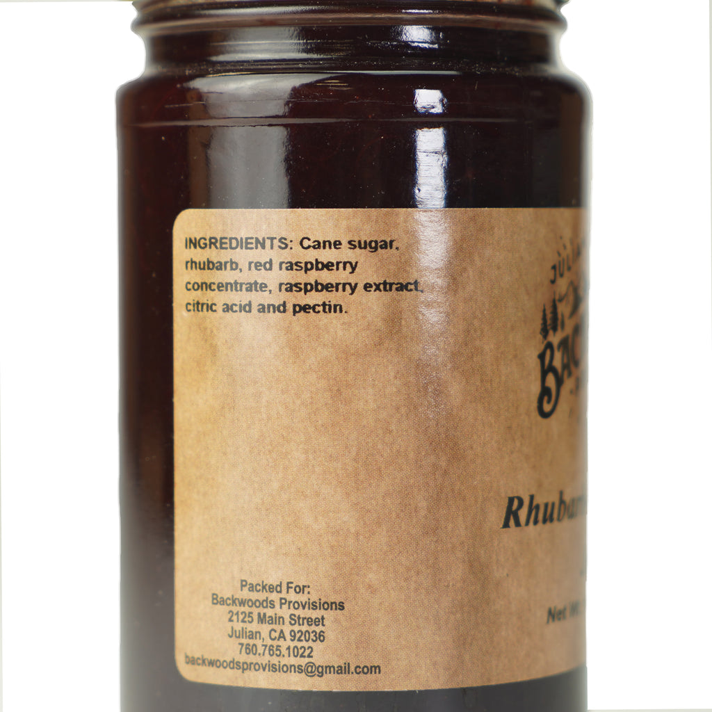 Backwoods Blue Raspberry Backwoods Provisions Rhubarb Raspberry Jam 15.5 oz