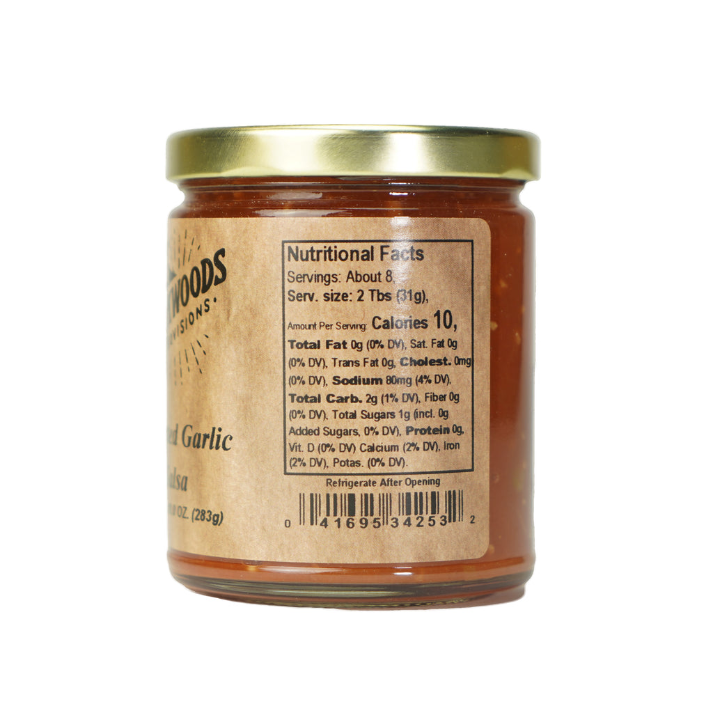 Backwoods Provisions Roasted Garlic Salsa 10 oz